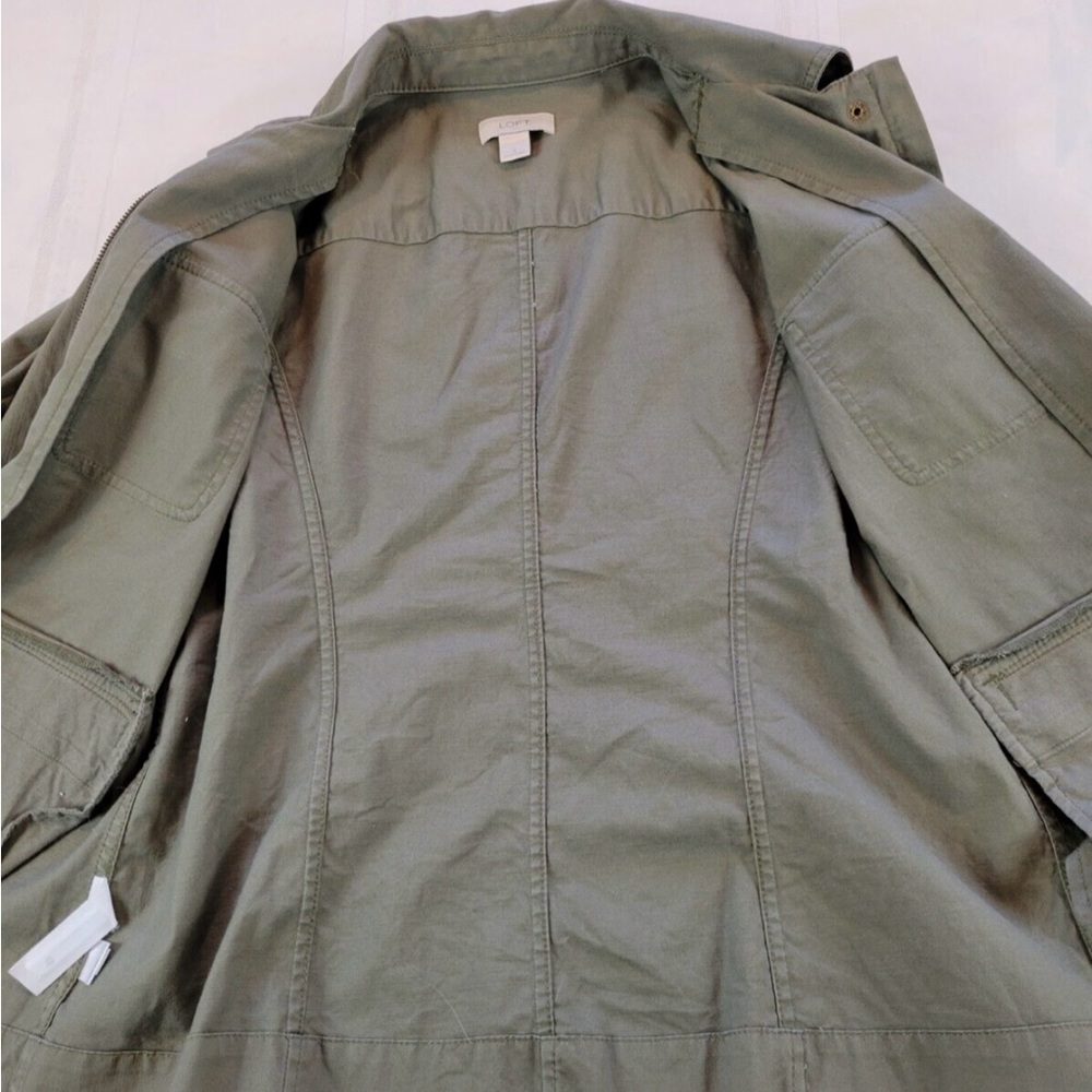 LOFT Women's Olive Military Jacket - XL - Picture 7 of 8